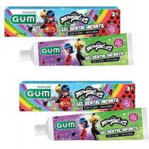2 Gel Dental Miraculous Lady Bug - Com Fluor - 50G - Gum