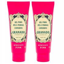 2 Gel Para Pés e Pernas Cansadas Refrescante Pink Granado 120g
