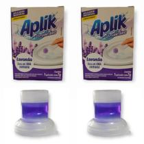 2 Gel Sanitário Adesivo Desinfetante Perfumado Odorizador Vaso até 150 Descargas 7g Aplik - Envio Já