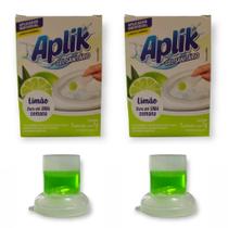 2 Gel Sanitário Adesivo Vaso Lavanda Marine Limão Floral Pinho Eucalipto 7g Marca Aplik - Envio Já