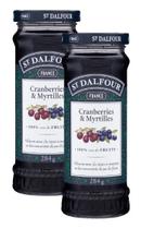 2 Geleia de Cranberry e Mirtilo Sem Açúcar St. Dalfour 284g