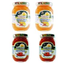 2 Geleia Extra Pimenta + 2 Geleia Extra Abacaxi Com Pimenta