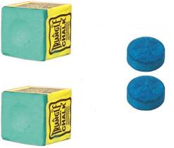 2 Giz Triangle Verde + 2 Sola Master Macia Original Sinuca