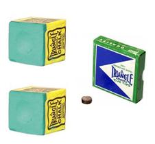 2 Giz Verde Triângle + 1 Sola Triângle Taco Sinuca Bilhar 2 Giz Verde Triângle + 1 Sola Triângle Taco Sinuca Bilhar