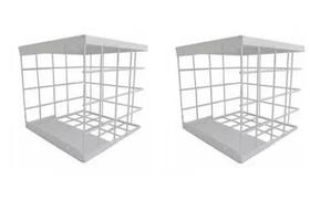 2 Grade Protetora De Câmera De Segurança Externa Quadrada