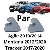 2 Grampo Presilha Suporte Quebra Sol Montana Agile Tracker Cinza Claro