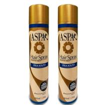 2 Hair Spray Fixador Para Cabelos Fixa Solto Aspa 400ml