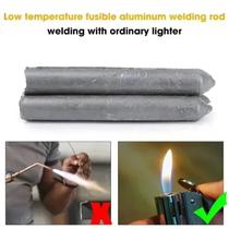 2 Hastes De Solda Baixa Temperatura Bastões Ferro Alumínio Cobre Fluxo Interno Baixa Temperatura
