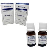 2 Hemostático Estanca Sangramentos Odonto Podologia Hemoliq Kit Maquira