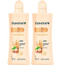2 Hidratante Corporal Leite de Aveia Macadamia 400ml Davene