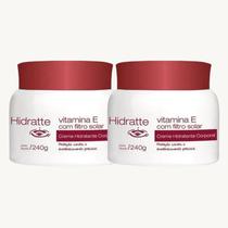 2 Hidratante Vitamina E e Filtro Solar Hidratte Natu Charm Pote 240g 2 Hidratante Vitamina E e Filtro Solar Hidratte Natu Charm Pote 240g