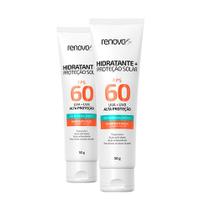 2 Hidratantes Facial Proteção Solar FPS 60 Ácido Hialurônico - RENOVA BE