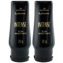 2 Intense Gel Lubrificante Para Massagem Corporal 25g