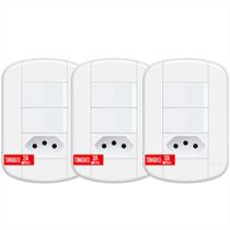 2 Interruptor Sim E Tom 2p+t 10a / 20a Blanc+ Kit c/ 3 2 Interruptor Sim E Tom 2p+t 10a / 20a Blanc+ Kit c/ 3