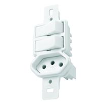 2 Interruptor Simples + Tomada 20a Sem Placa - Radial Pollar 2 Interruptor Simples + Tomada 20a Sem Placa - Radial Pollar
