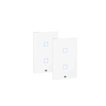2 Interruptor Touch Wifi Rf Com Placa 4x2 Whome 2 Canais 2 Interruptor Touch Wifi Rf Com Placa 4x2 Whome 2 Canais