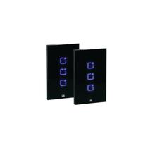 2 Interruptor Touch Wifi Rf Com Placa 4x2 Whome 3 Canais para Automação Residencial 2 Interruptor Touch Wifi Rf Com Placa 4x2 Whome 3 Canais para Automação Residencial