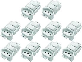 2 Interruptores Paral. + Tom 20a Sistema X Bco S/ Placa c/10