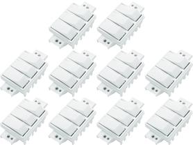 2 Interruptores Simples 1 Paral Sistema X Bco S/ Placa c/ 10 2 Interruptores Simples 1 Paral Sistema X Bco S/ Placa c/ 10