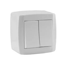 2 Interruptores Simples Box Sobrepor Externo Slim Ilumi 2 Interruptores Simples Box Sobrepor Externo Slim Ilumi
