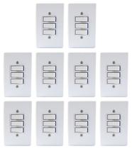 2 Interruptores Simples e 1 Paralelo Linha Gelo Radial c/ 10 2 Interruptores Simples e 1 Paralelo Linha Gelo Radial c/ 10