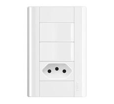 2 Interruptores Simples E Tomada 2p+t 20a/250v - Modulare