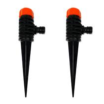 2 Irrigador Giratório Espiga Redondo Jardim C/ Haste Própria 2 Irrigador Giratório Espiga Redondo Jardim C/ Haste Própria
