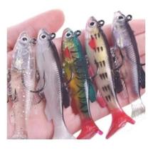 2 Isca Artificial De Silicone 7cm 11.8 G Com Anzol E Garateia 2 Isca Artificial De Silicone 7cm 11.8 G Com Anzol E Garateia