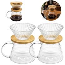 2 Jarras Vidro 700ml Para Coar Café Cafeteria Cozinha