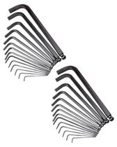 2 Jogo Chave Allen Abaulada 1/16 a 9/16 14 Pçs Gedore 2 Jogo Chave Allen Abaulada 1/16 a 9/16 14 Pçs Gedore