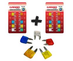 2 Jogo de 10 peças mini pequeno carro moto fusíveis automotivos 5 7.5 10 15 20 25 amperes 2 Jogo de 10 peças mini pequeno carro moto fusíveis automotivos 5 7.5 10 15 20 25 amperes