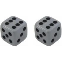 2 Jogo De Dado 16mm (1,6cm) Cinza - EJ Games