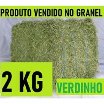 2 KG Feno Tifton 85 - Fininho Verdinho para Coelho e Porquinho da India.