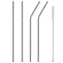 2 Kit 2 Canudos Aço Inox + Limpador+ Sacolinha