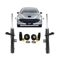 2 Kit Batente + 2 Amortecedor Dianteiro Monroe Peugeot 207 2008 A 2014