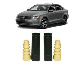 2 Kit Batente Coifa Amortecedor Traseiro Jetta 2016 2017 18