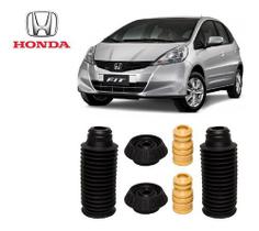 2 Kit Batente Coifa Coxim Dianteiro Honda New Fit 2012 2013 2014