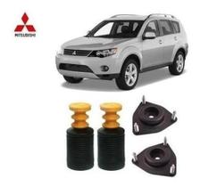 2 Kit Batente Coifa Coxim Dianteiro Mitsubishi Outlander 2007 2008 2009 2010