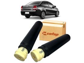 2 kit batente coifa traseiro etios 2012 2013 2014 2015 2016 2017 2018 2019 - cofap