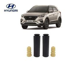 2 Kit Batente Coifa Traseiro Hyundai Creta 2016 2017 2018 2019 2020