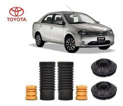 2 Kit Batente Coxim Amortecedor Dianteiro Toyota Etios Sedan 2018 2019 2020