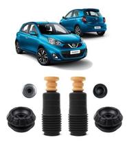 2 Kit Batente Coxim Dianteiro Nissan March 2012 2013 2014 15