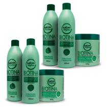 2 Kit Biotina Salon Maycrene 500ml - 6 Produtos 2 Kit Biotina Salon Maycrene 500ml - 6 Produtos