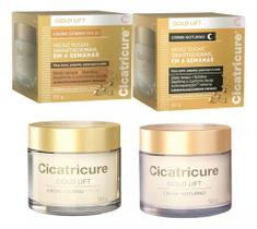 2 kit cicatricure gold lift diurno/ noturno 50 g