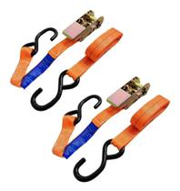 2 Kit Cinta Catraca 800Kg Amarração Moto Jet Ski Quadriciclo