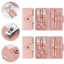 2 Kit Com 7 Pçs Cortador De Unhas Cutícula Pinças Espátulas Manicure 2 Kit Com 7 Pçs Cortador De Unhas Cutícula Pinças Espátulas Manicure