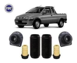 2 Kit Coxim Batente Amortecedor Dianteiro Fiat Strada 1998 1999 2000 2001