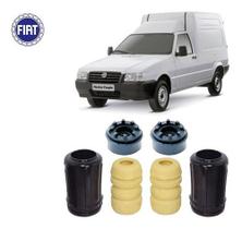 2 Kit Coxim Batente Amortecedor Dianteiro Fiorino 2008 2009 2010