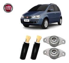 2 Kit Coxim Batente Amortecedor Traseiro Fiat Idea 2005 2006 2007