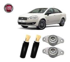 2 Kit Coxim Batente Amortecedor Traseiro Fiat Linea 2012 2013 2014 2015